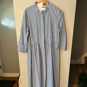 Tuckernuck Blue & White Striped Midi Dress